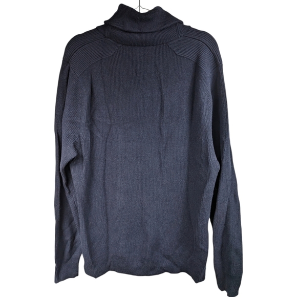 Trenery Merino/Cotton Blend Shawl Collar Knit Sweater Sz L - Picture 2 of 11